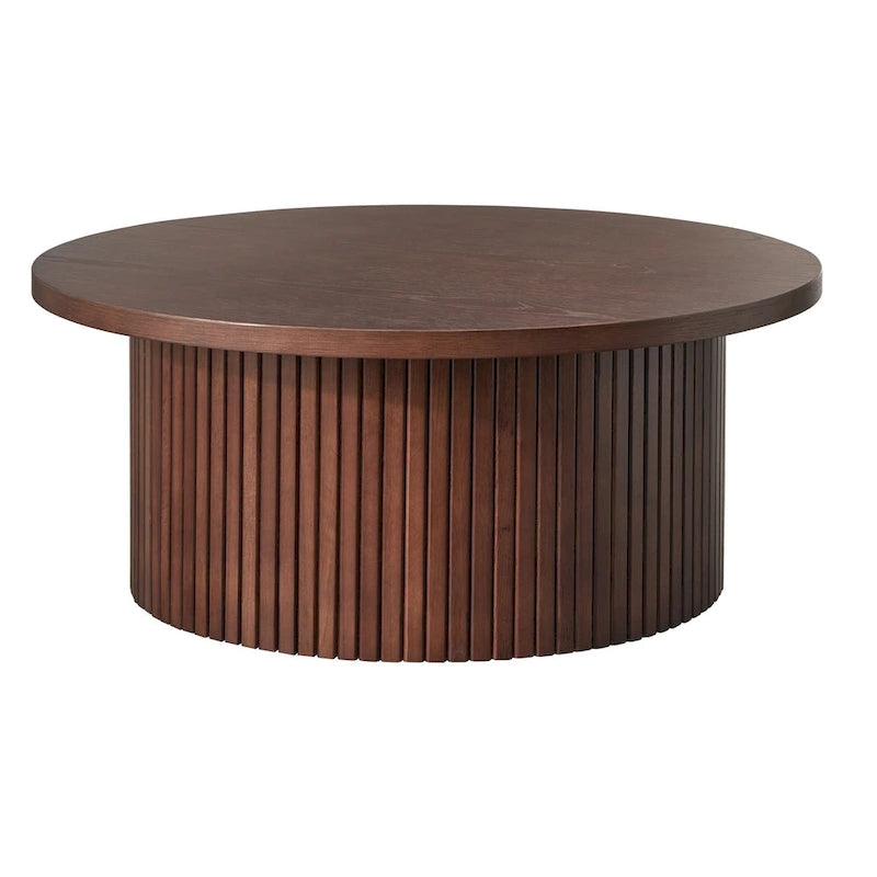 Fluted Low Profile Coffee Table