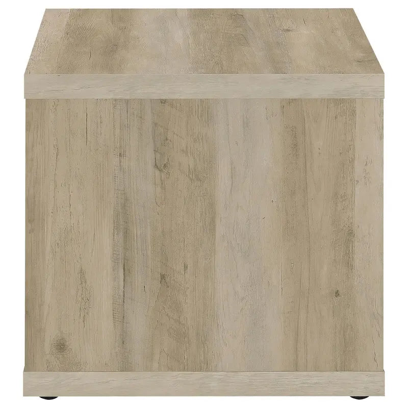Table d'appoint, étagère carrée cubique, 58 cm, marron clair