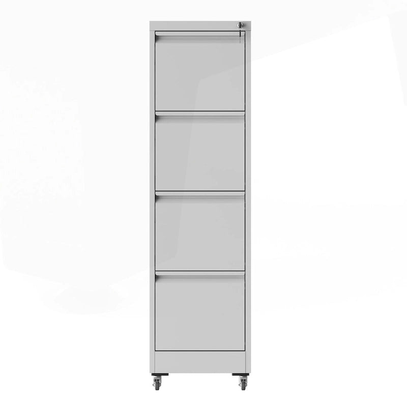 Classeur métallique verrouillable polyvalent avec roulettes pour la maison et le bureau