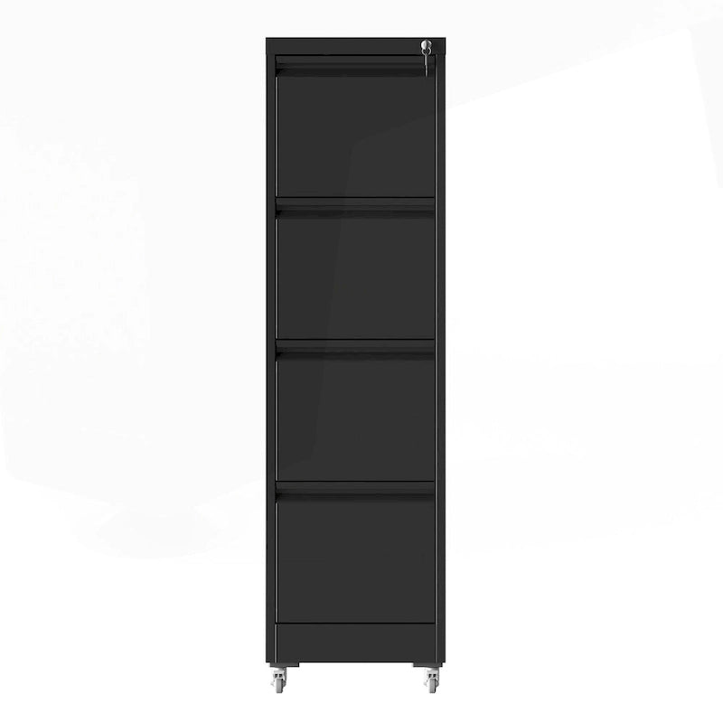 Classeur métallique verrouillable polyvalent avec roulettes pour la maison et le bureau