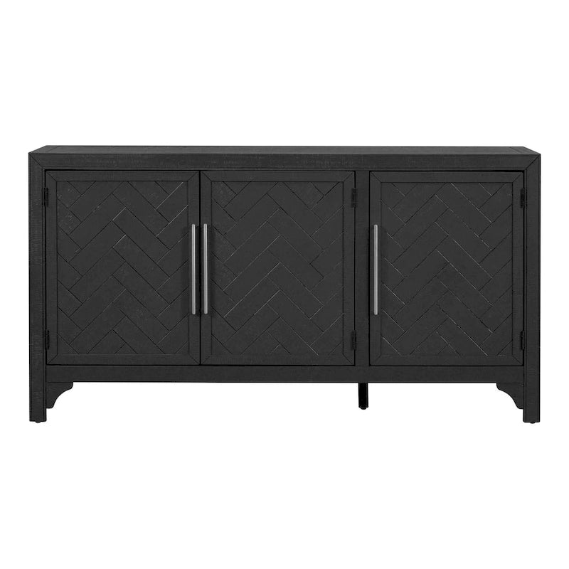 Buffet de rangement avec étagères réglables