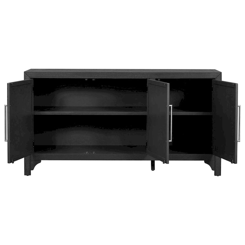 Buffet de rangement avec étagères réglables