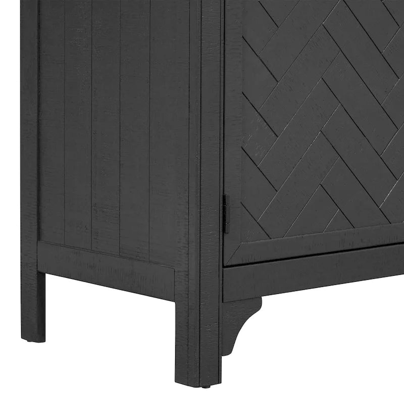 Buffet de rangement avec étagères réglables
