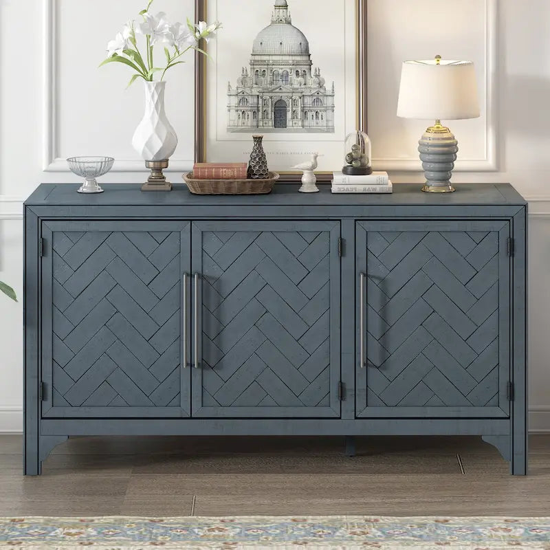 Buffet de rangement avec étagères réglables