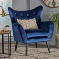 34.25 Fauteuil club en velours