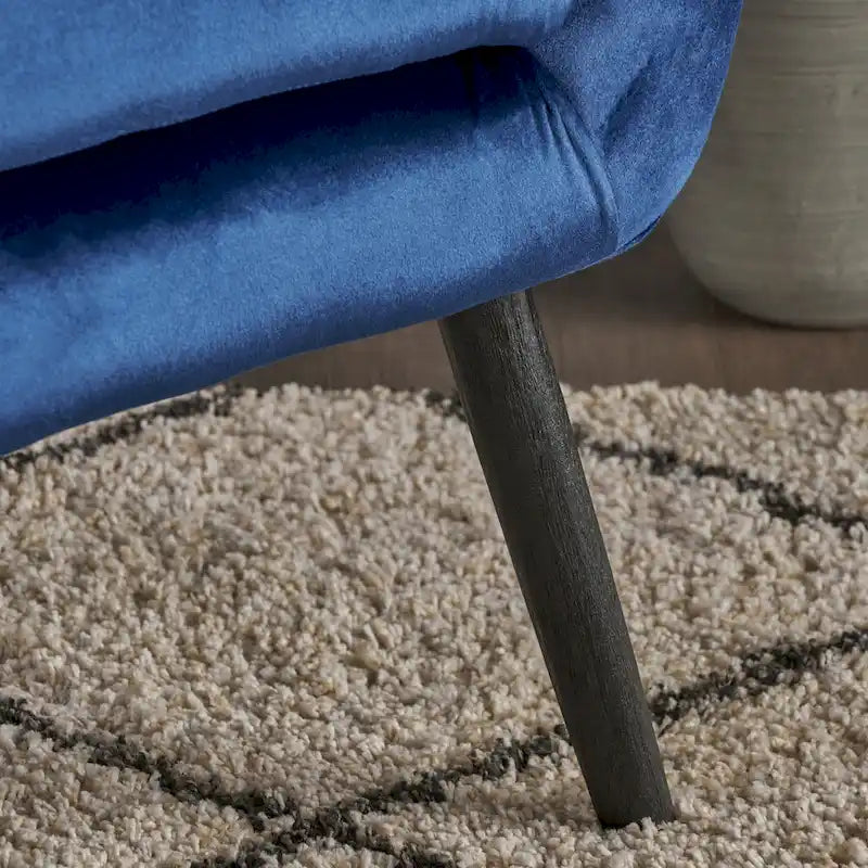 34.25 Fauteuil club en velours