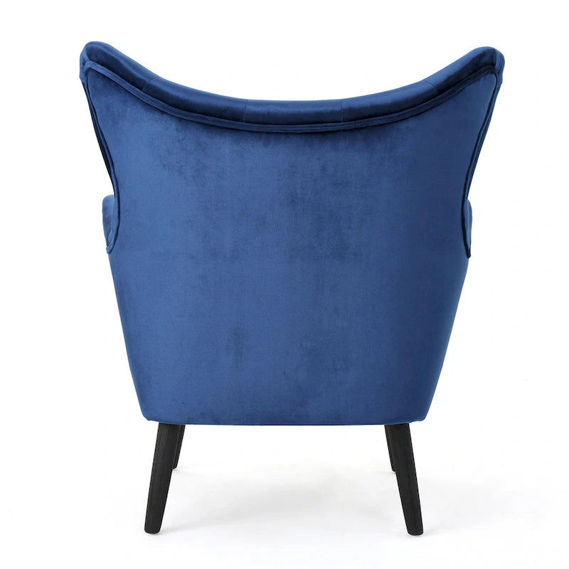 34.25 Fauteuil club en velours