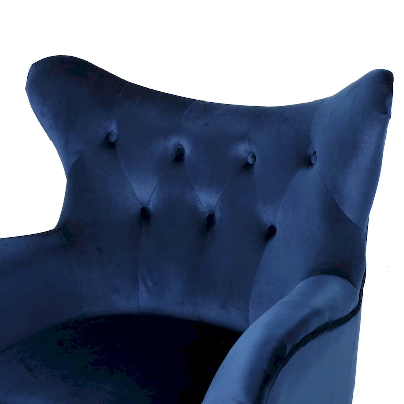 34.25 Fauteuil club en velours