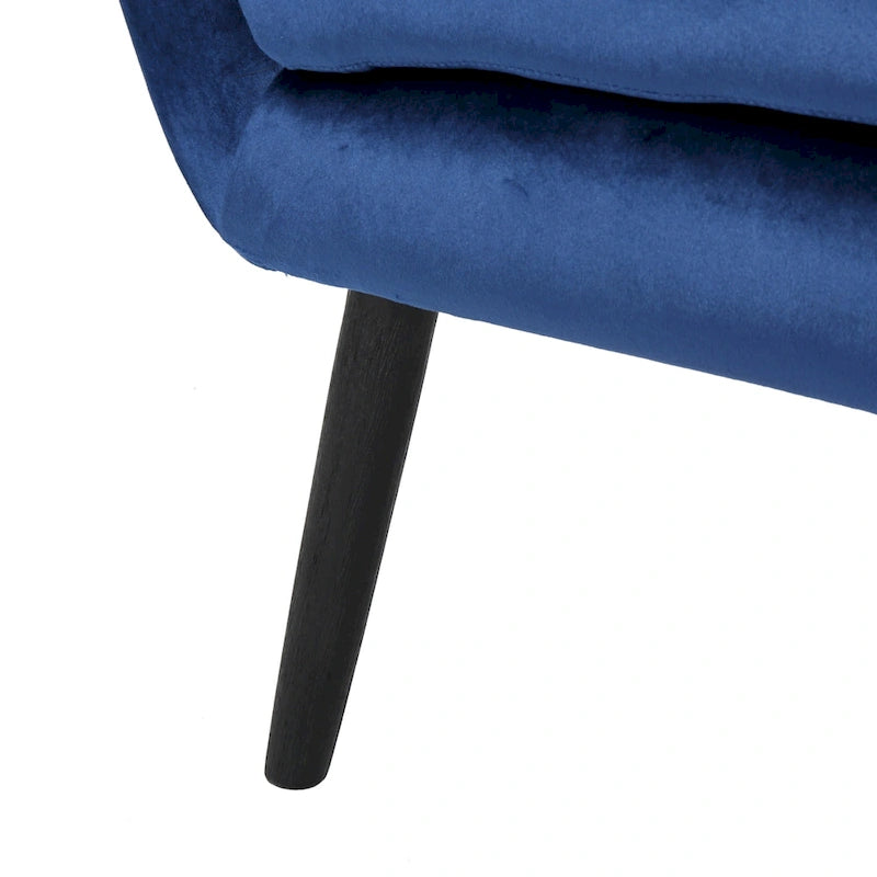 34.25 Fauteuil club en velours