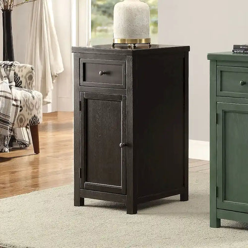 Kae Vintage 18-inch Solid Wood 1-Drawer Side Table by Furniture of America