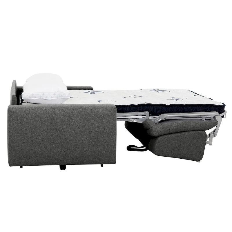 Canapé-lit pleine grandeur de 78 pouces avec matelas en mousse à mémoire de forme