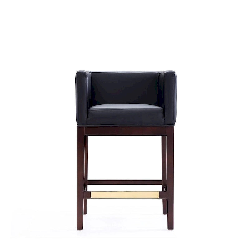 Tabourets de bar en noyer foncé (ensemble de 3 pièces)