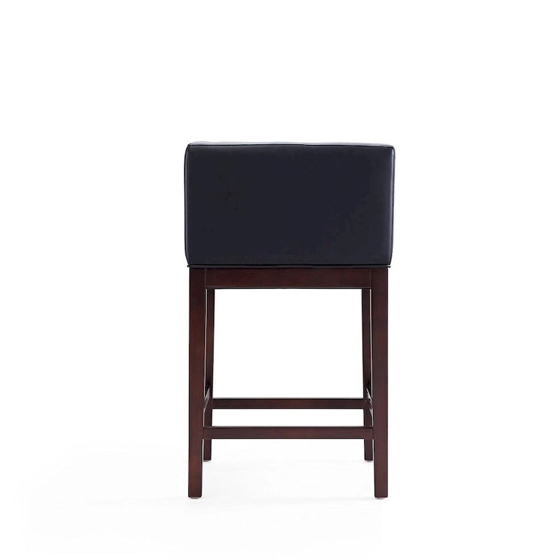 Tabourets de bar en noyer foncé (ensemble de 3 pièces)