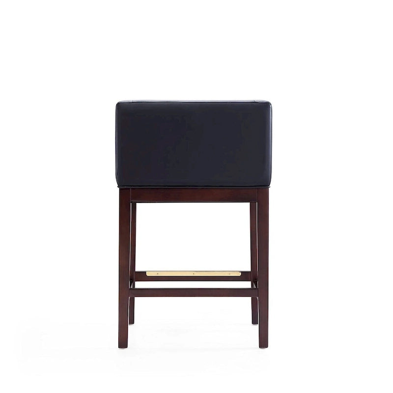 Tabourets de bar en noyer foncé (ensemble de 3 pièces)