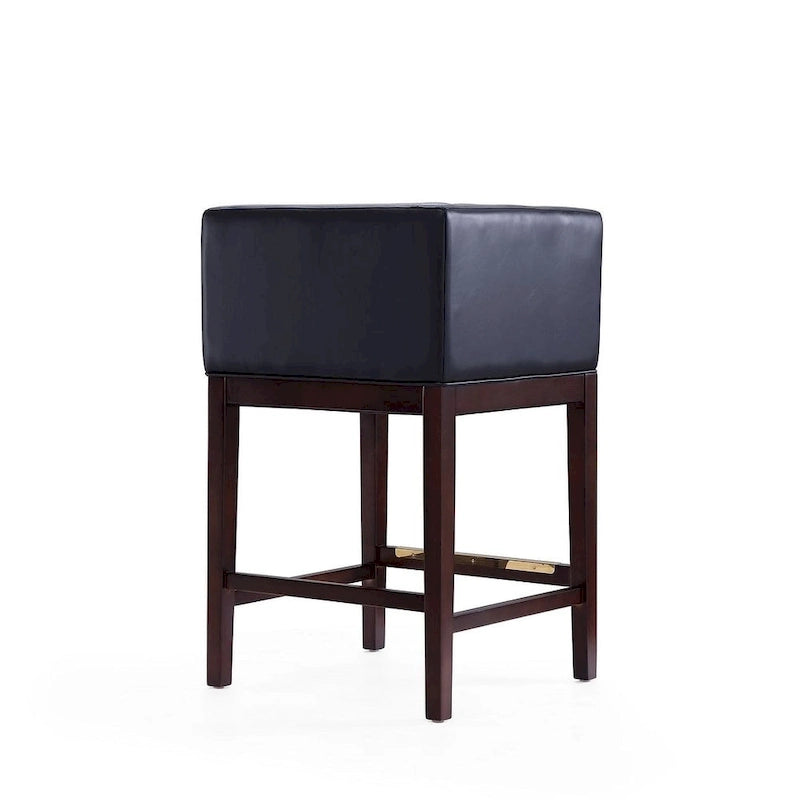 Tabourets de bar en noyer foncé (ensemble de 3 pièces)