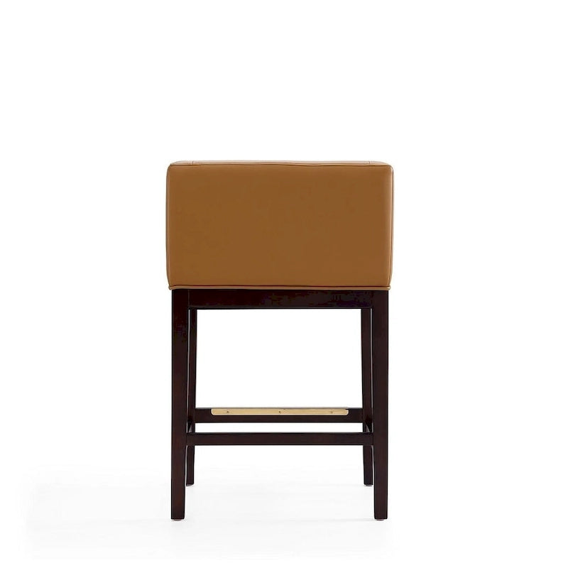 Tabourets de bar en noyer foncé (ensemble de 3 pièces)