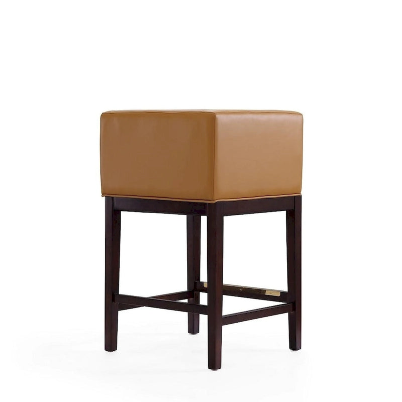 Tabourets de bar en noyer foncé (ensemble de 3 pièces)