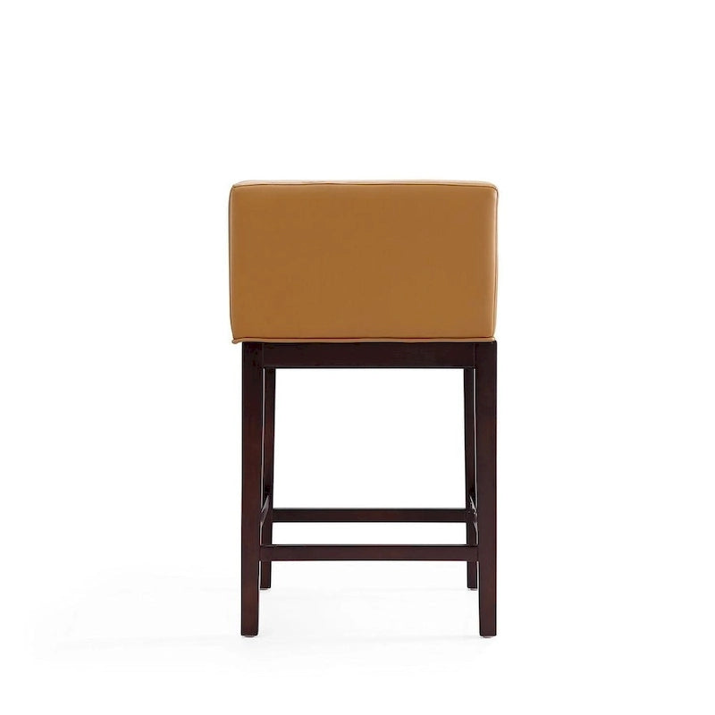 Tabourets de bar en noyer foncé (ensemble de 3 pièces)