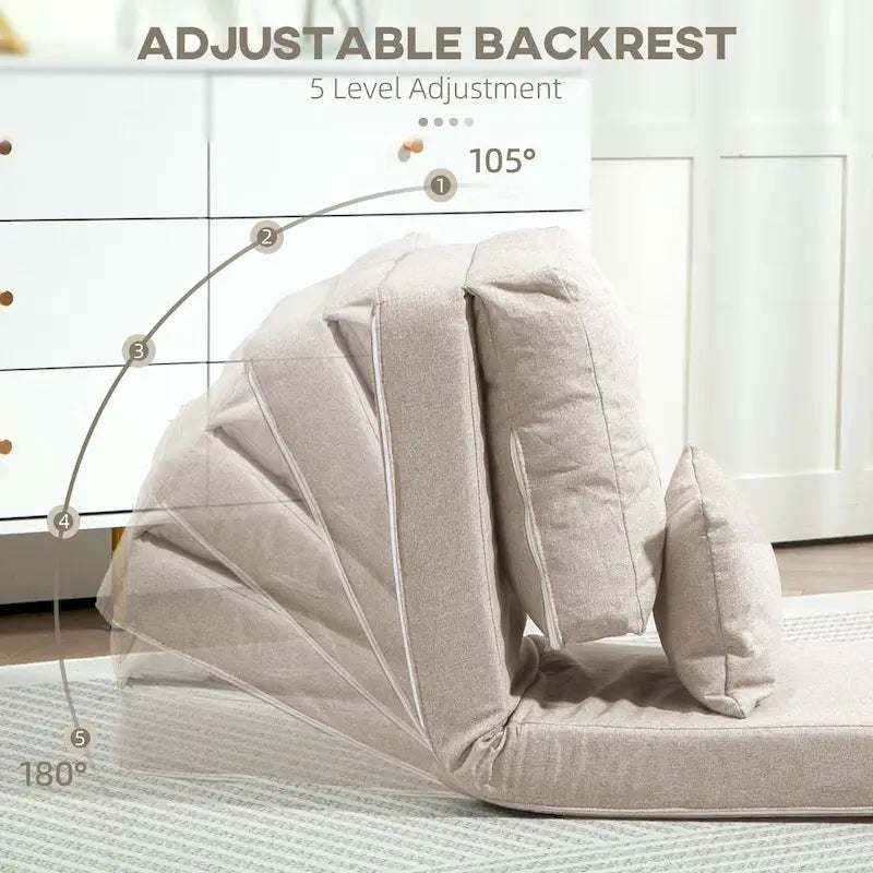 Chaise-longue convertible et pliable, canapé-lit de sol paresseux