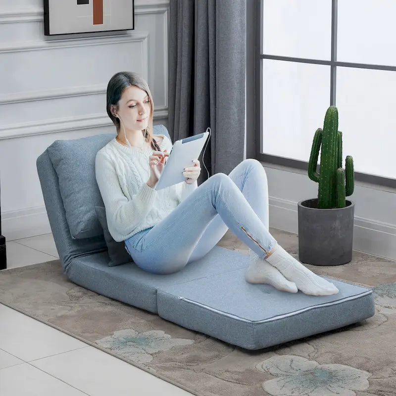 Chaise-longue convertible et pliable, canapé-lit de sol paresseux