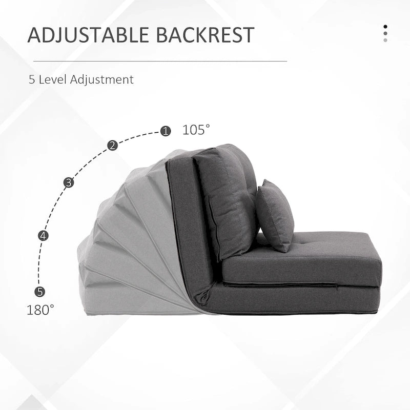 Chaise-longue convertible et pliable, canapé-lit de sol paresseux