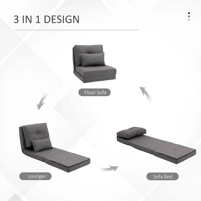 Chaise-longue convertible et pliable, canapé-lit de sol paresseux
