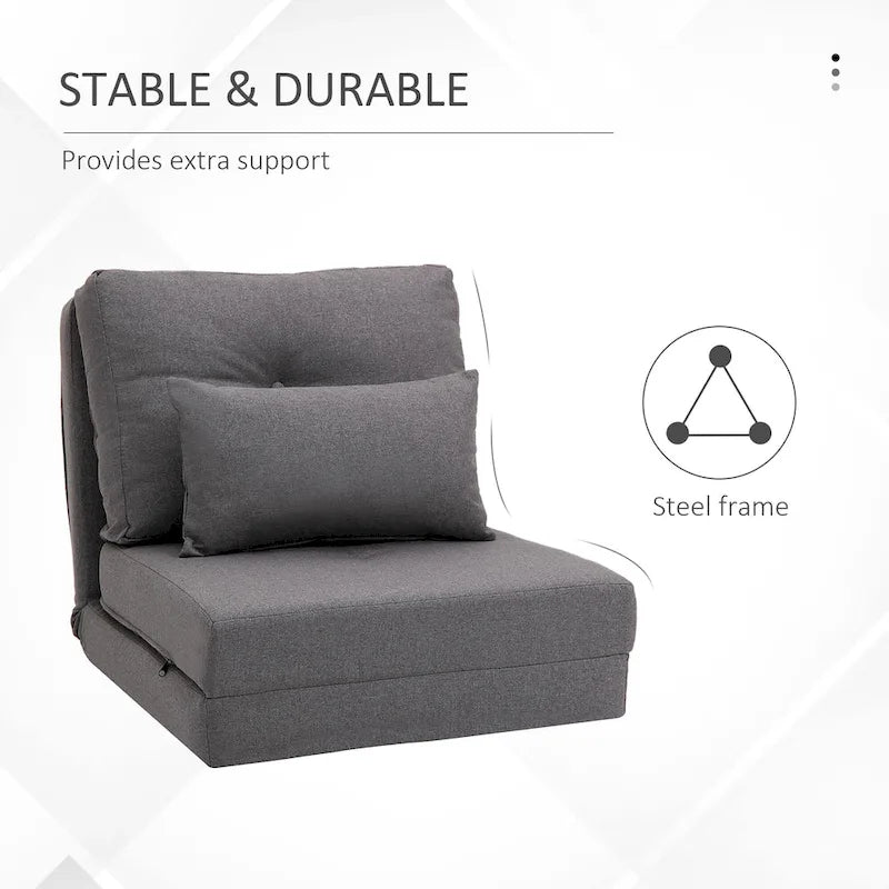 Chaise-longue convertible et pliable, canapé-lit de sol paresseux