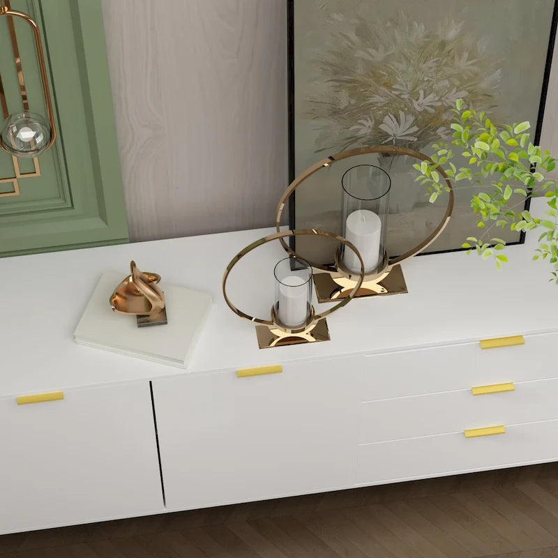 Armoire de rangement 2 portes, meuble TV 3 tiroirs, buffet.