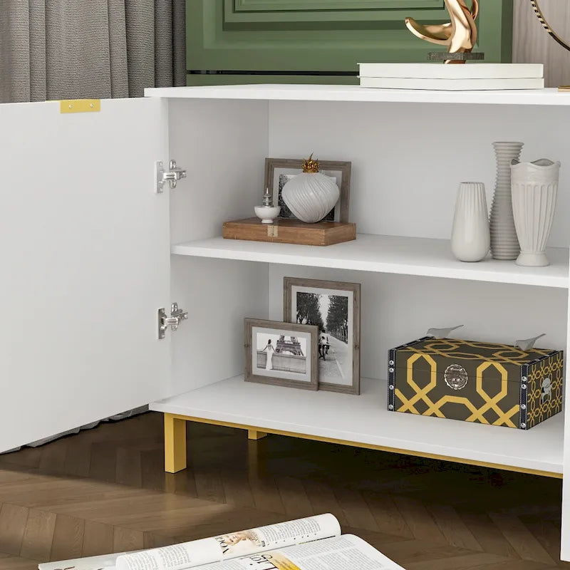 Armoire de rangement 2 portes, meuble TV 3 tiroirs, buffet.