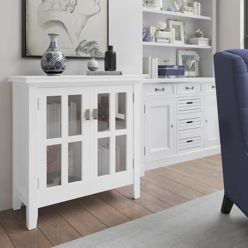 Meuble de rangement bas en BOIS MASSIF de 30 po de large - 30 larg. x 14 prof. x 31 haut.