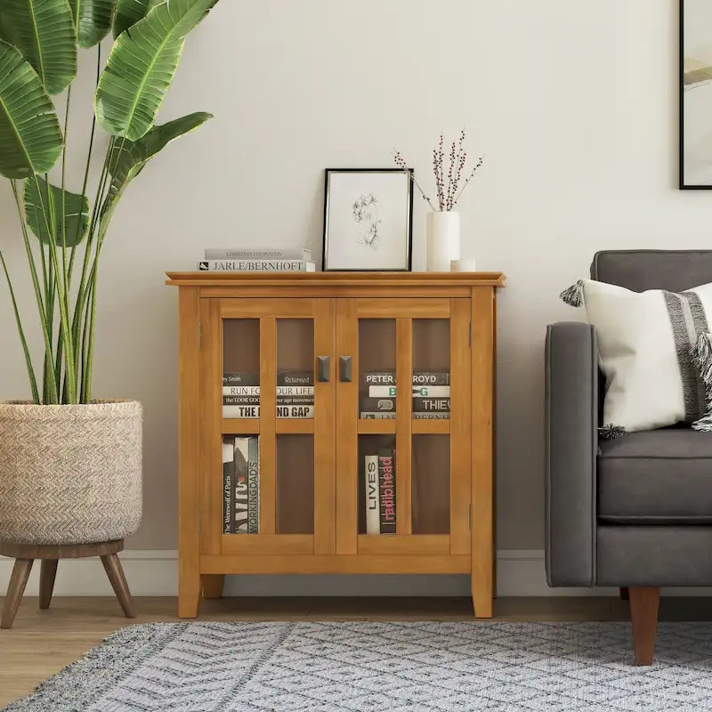 Meuble de rangement bas en BOIS MASSIF de 30 po de large - 30 larg. x 14 prof. x 31 haut.