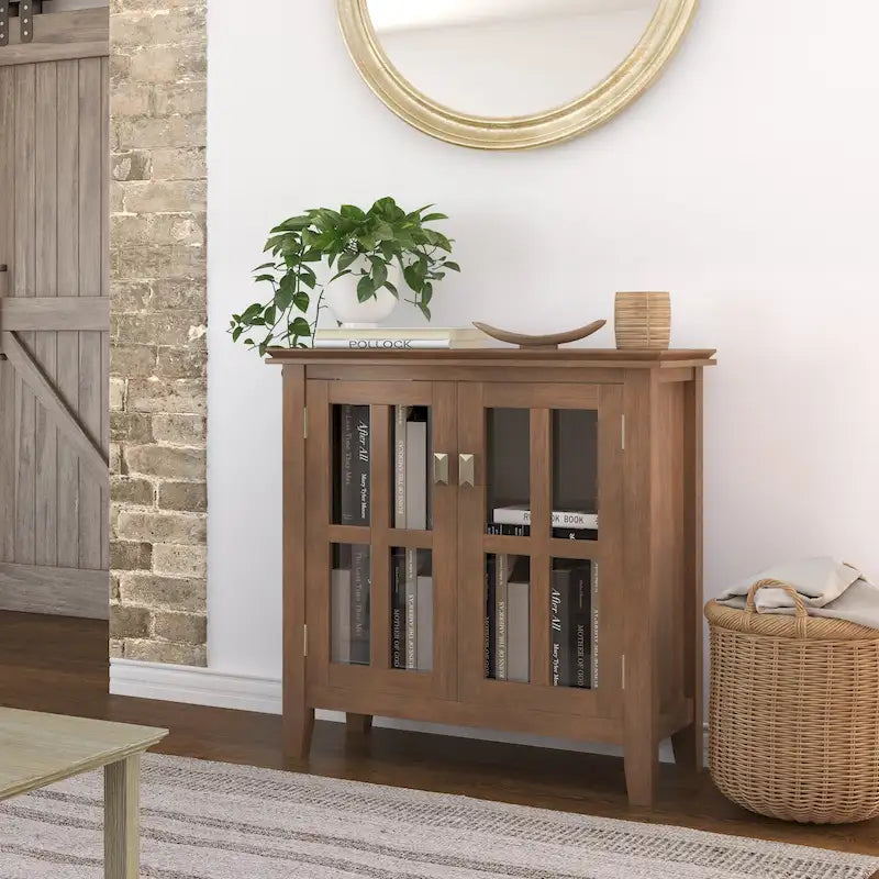 Meuble de rangement bas en BOIS MASSIF de 30 po de large - 30 larg. x 14 prof. x 31 haut.
