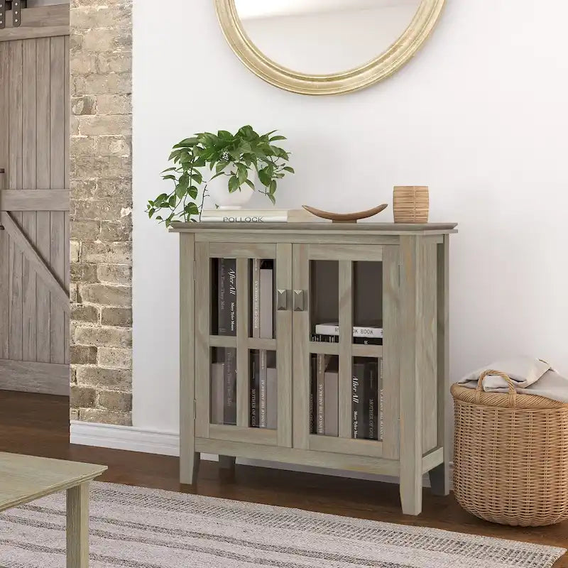 Meuble de rangement bas en BOIS MASSIF de 30 po de large - 30 larg. x 14 prof. x 31 haut.