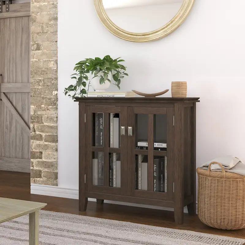 Meuble de rangement bas en BOIS MASSIF de 30 po de large - 30 larg. x 14 prof. x 31 haut.