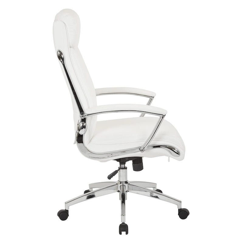 Fauteuil de direction à dossier haut en similicuir