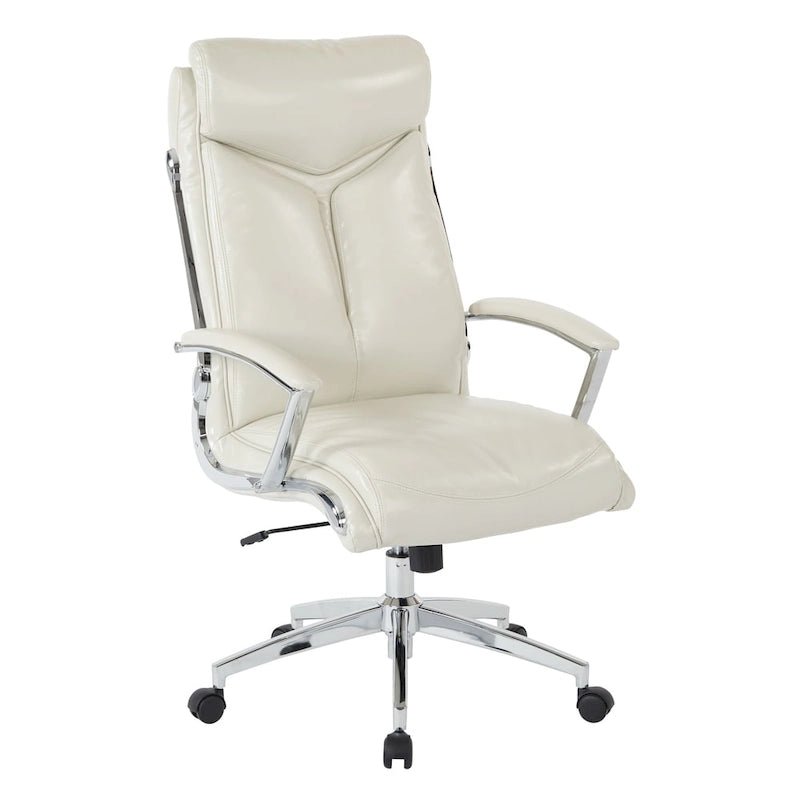 Fauteuil de direction à dossier haut en similicuir