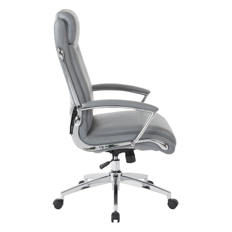 Fauteuil de direction à dossier haut en similicuir
