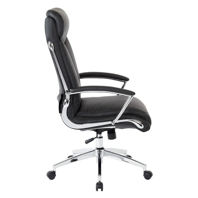 Fauteuil de direction à dossier haut en similicuir