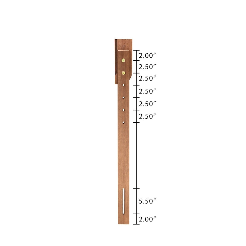 Tête de lit Gilbert Ash en bois de noyer et rotin synthétique