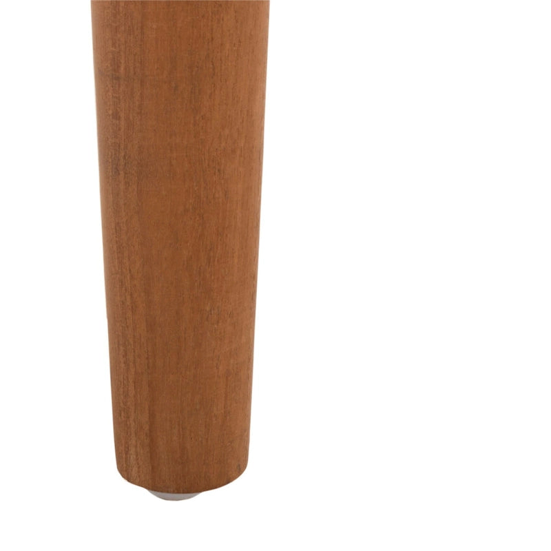 Banc en bois et cuir – 47Lx16Px18H