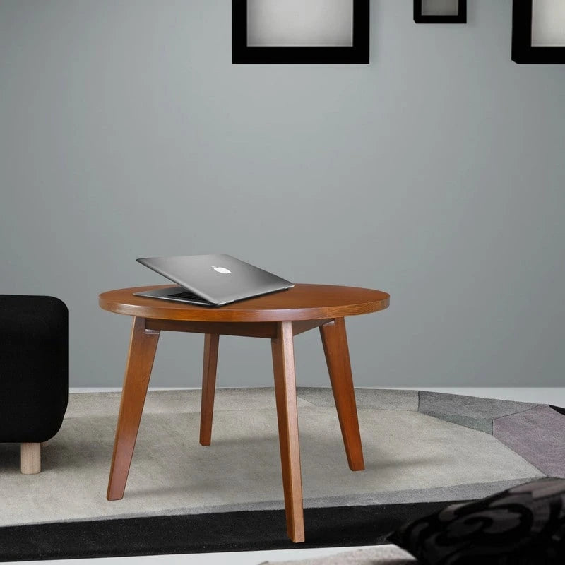 table ronde en bois massif