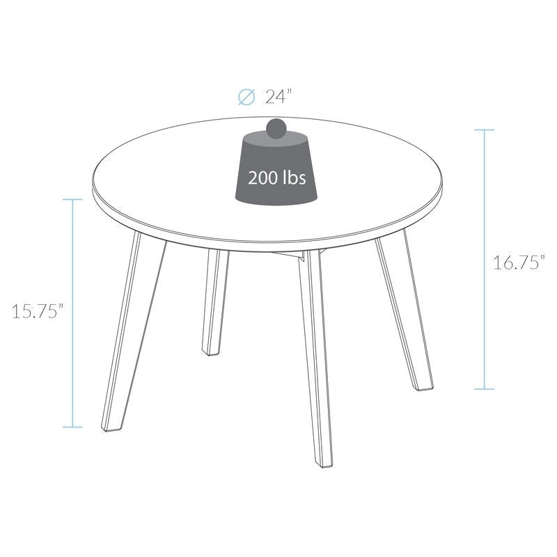 table ronde en bois massif