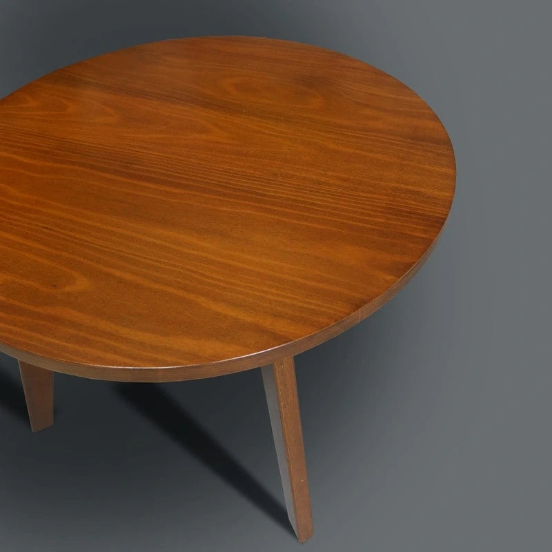 table ronde en bois massif