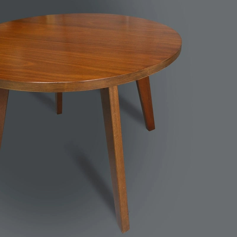 table ronde en bois massif