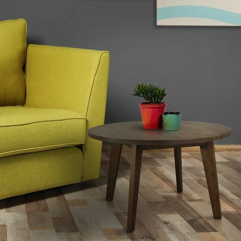 table ronde en bois massif