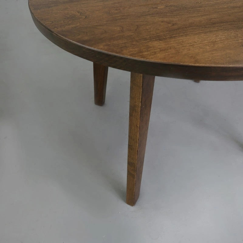 table ronde en bois massif
