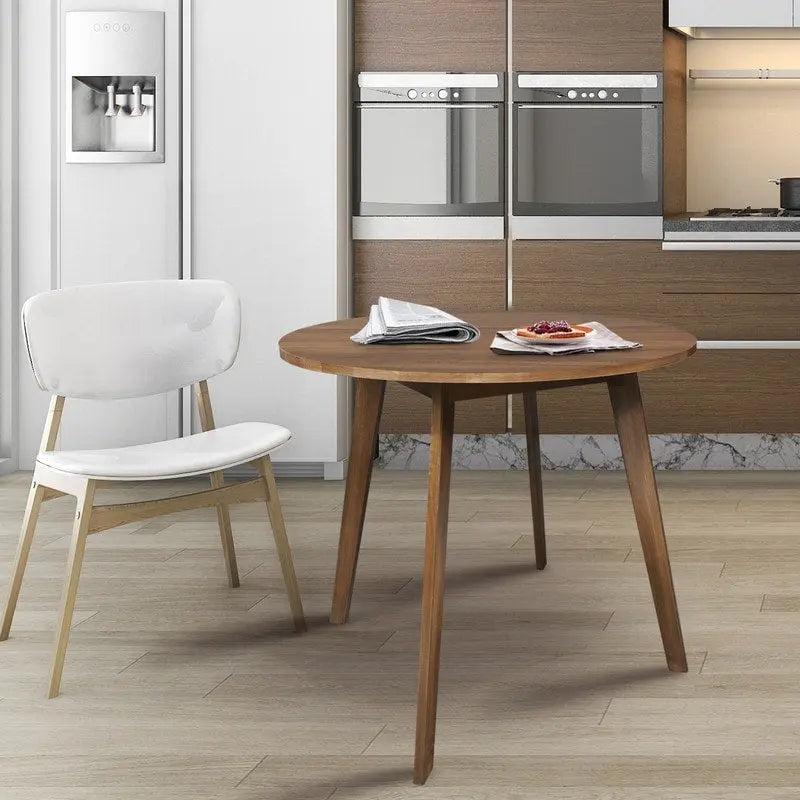 table ronde en bois massif