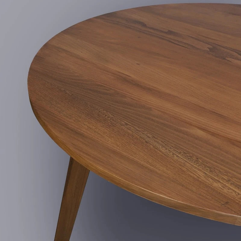 table ronde en bois massif