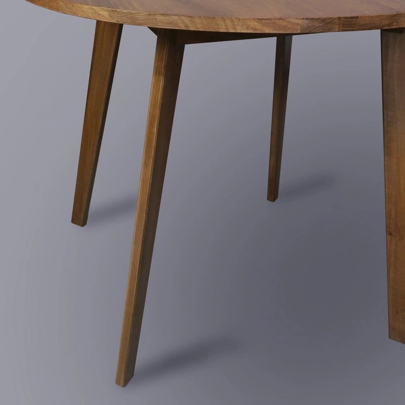 table ronde en bois massif