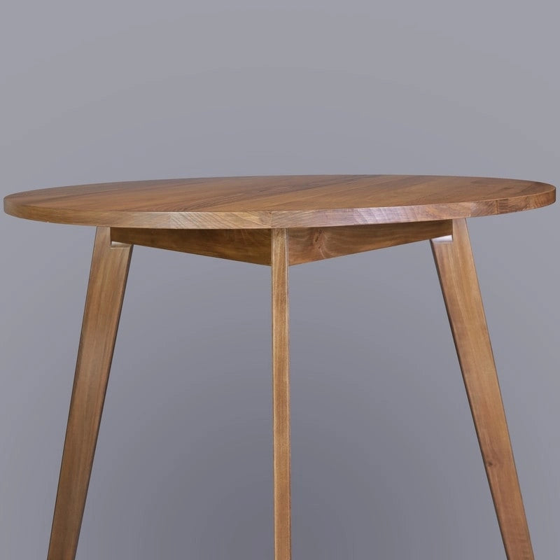 table ronde en bois massif